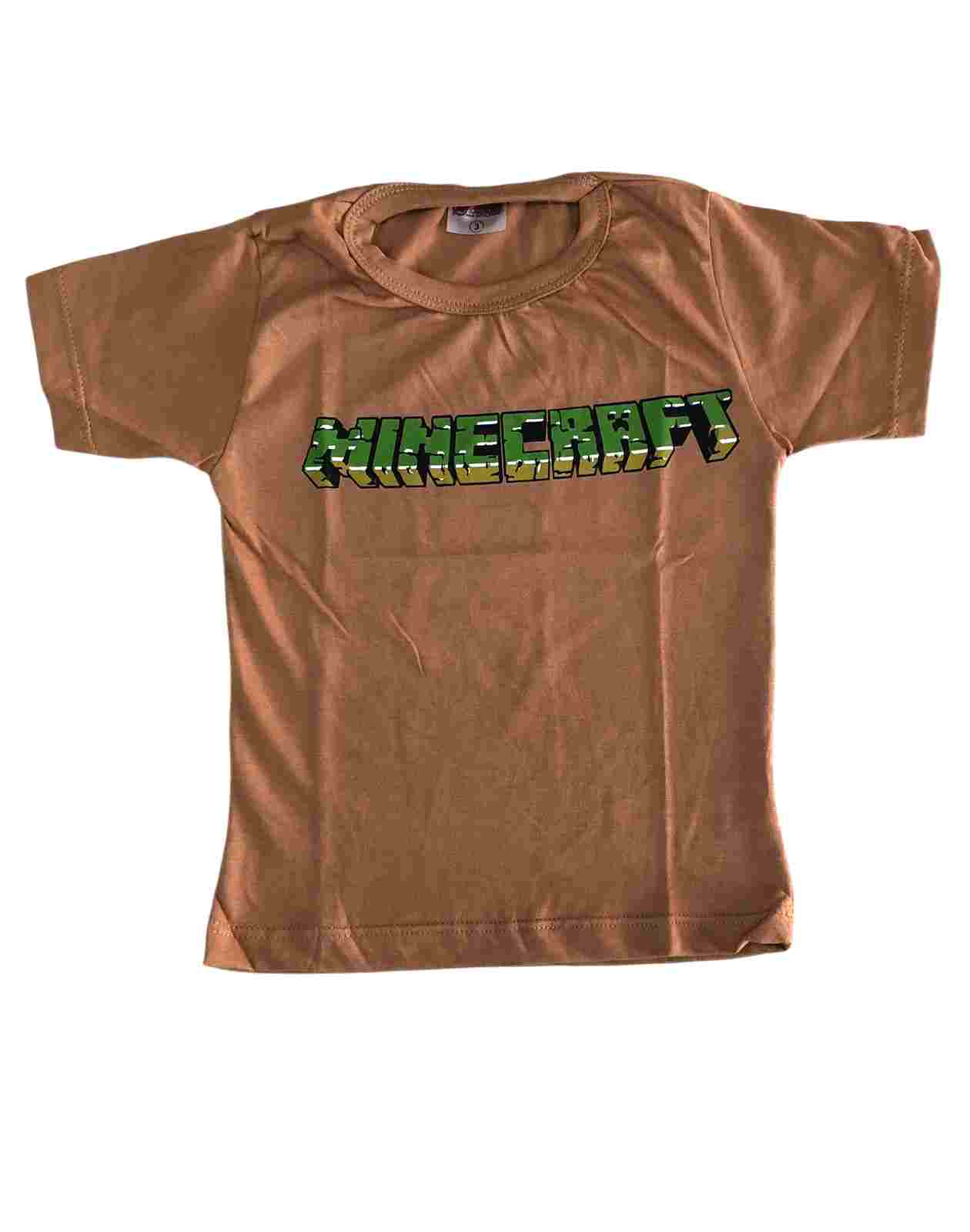 CAMISETA MINECRAFT COR SORTIDA 1 AO 10